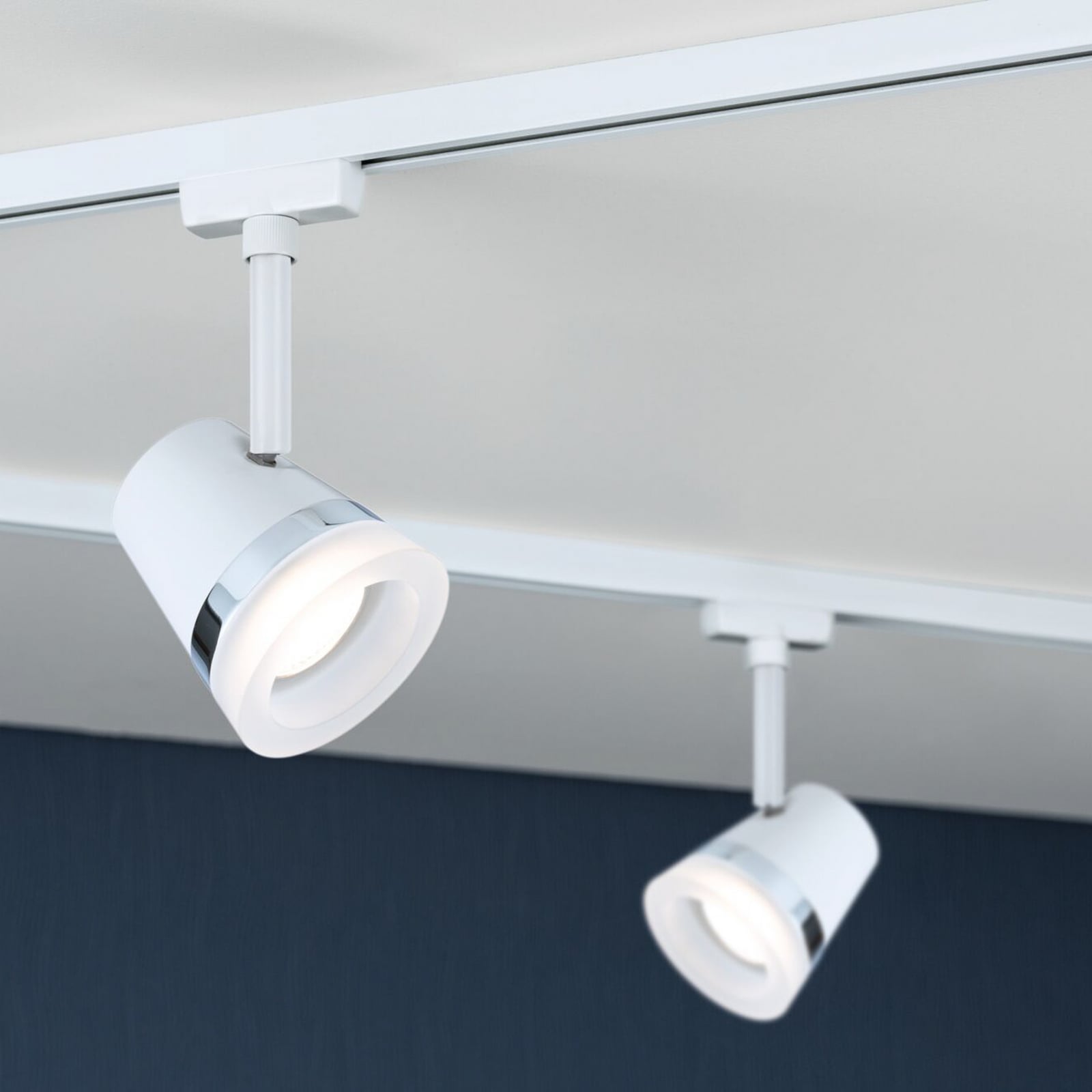 Paulmann URail Schienenspot Cone, signalweiß, Metall, GU10