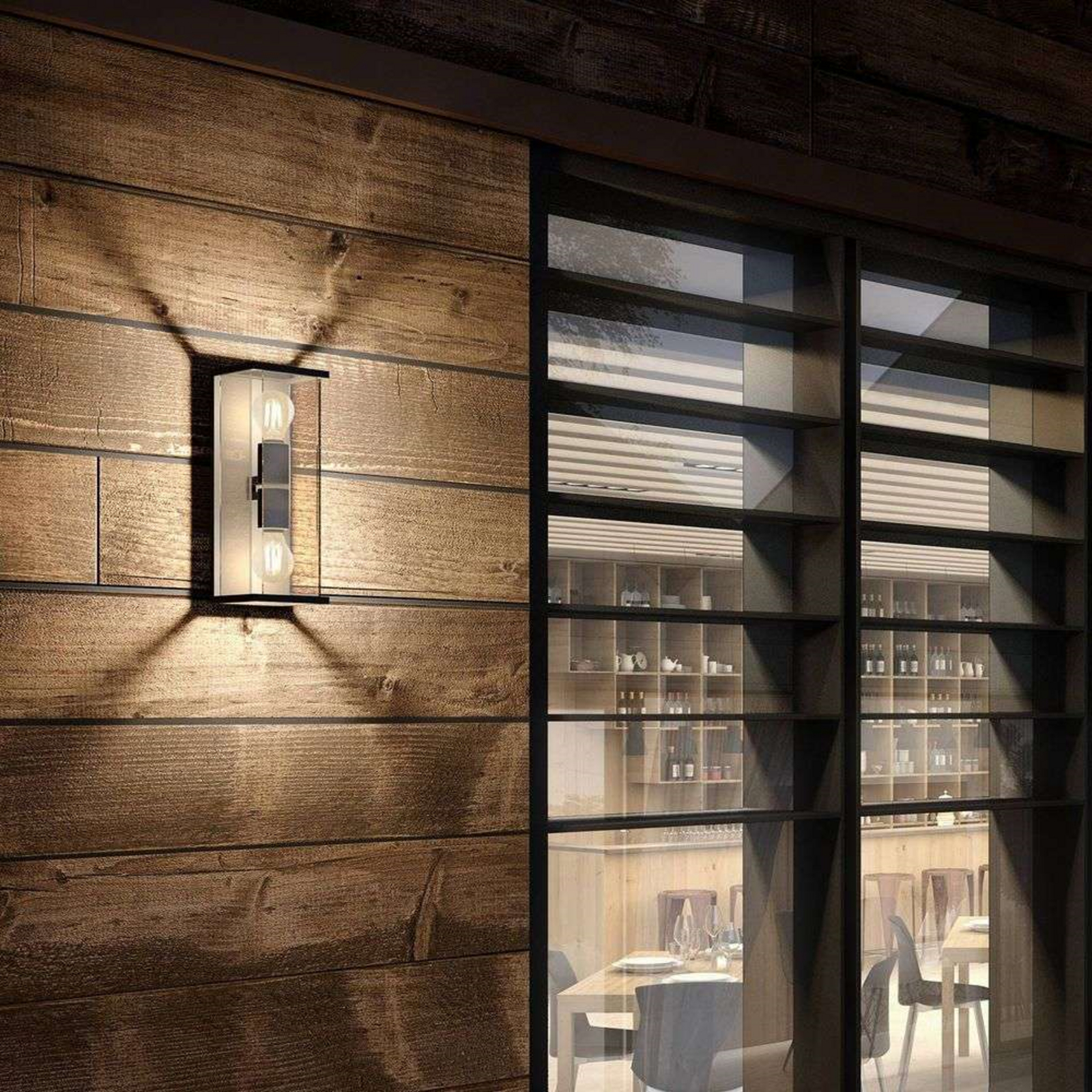 Annalea Up/Down Buiten Wandlamp IP54 Dark Grey - Lucande