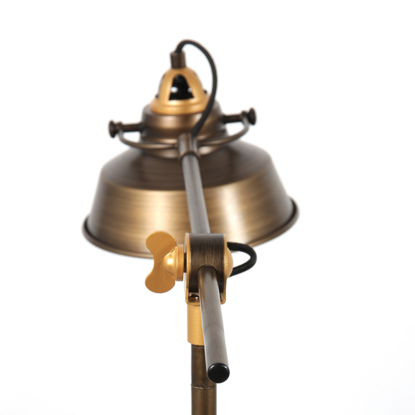 Lampa stołowa Nove, brązowa, metalowa, E27