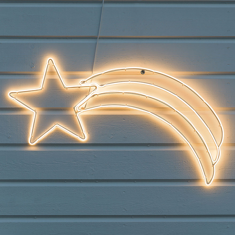 LED-Dekosilhouette Komet für außen