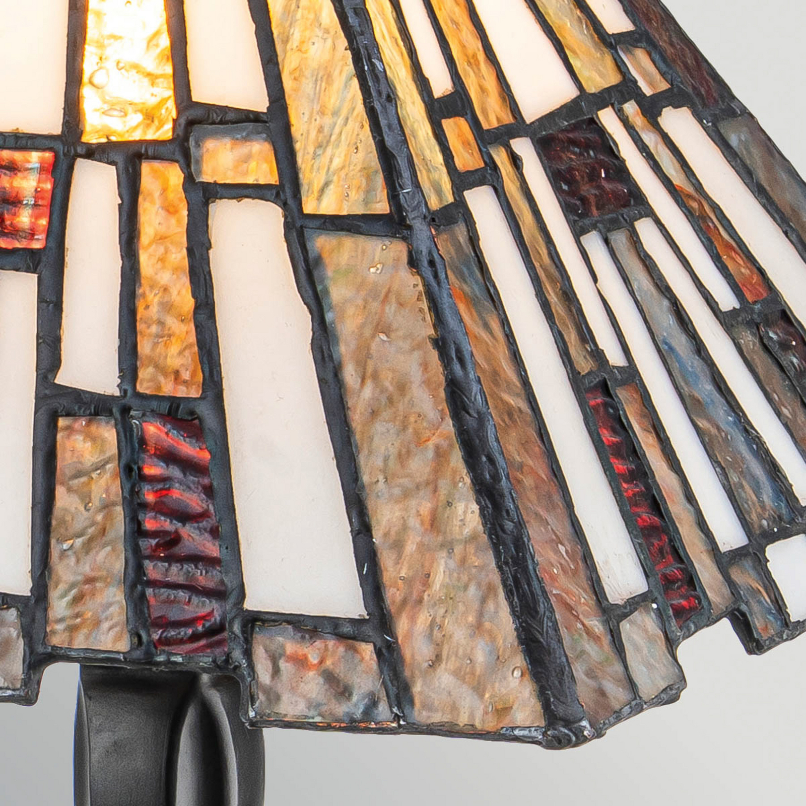 Inglenook table lamp, bronze/multicoloured, height 37 cm, metal/glass Inglenook table lamp, bronze/multicoloured, height 37 cm, metal/glass