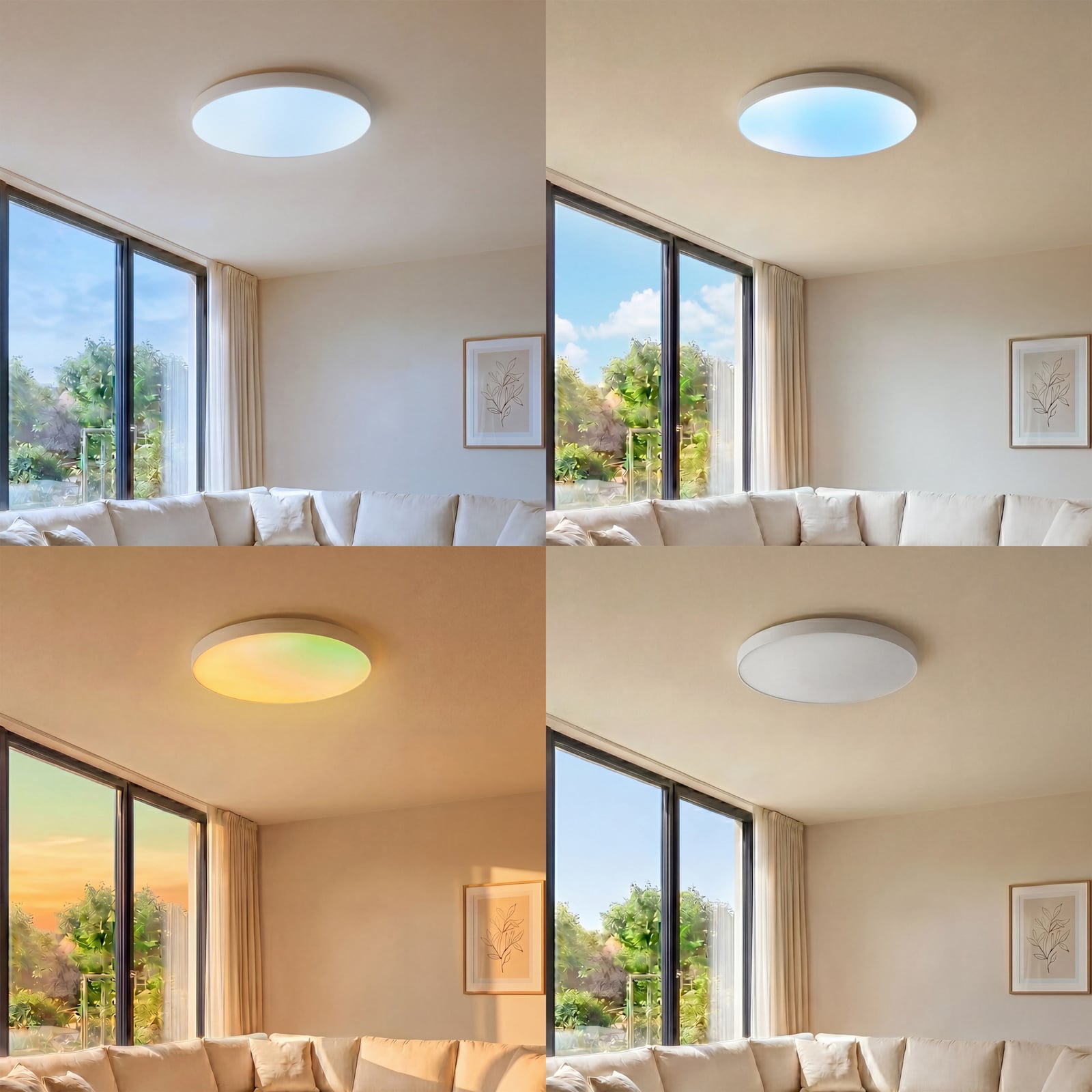 Plafón LED Arcchio Sky, Ø 56 cm, atenuable, CCT Plafón LED Arcchio Sky, Ø 56 cm, atenuable, CCT
