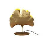 Candeeiro de mesa Ginkgo, dourado, 36x34cm