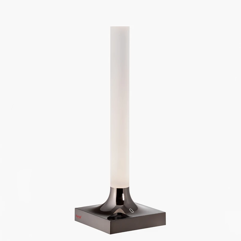 Kartell - Goodnight Battery Tischleuchte Glossy Titanium