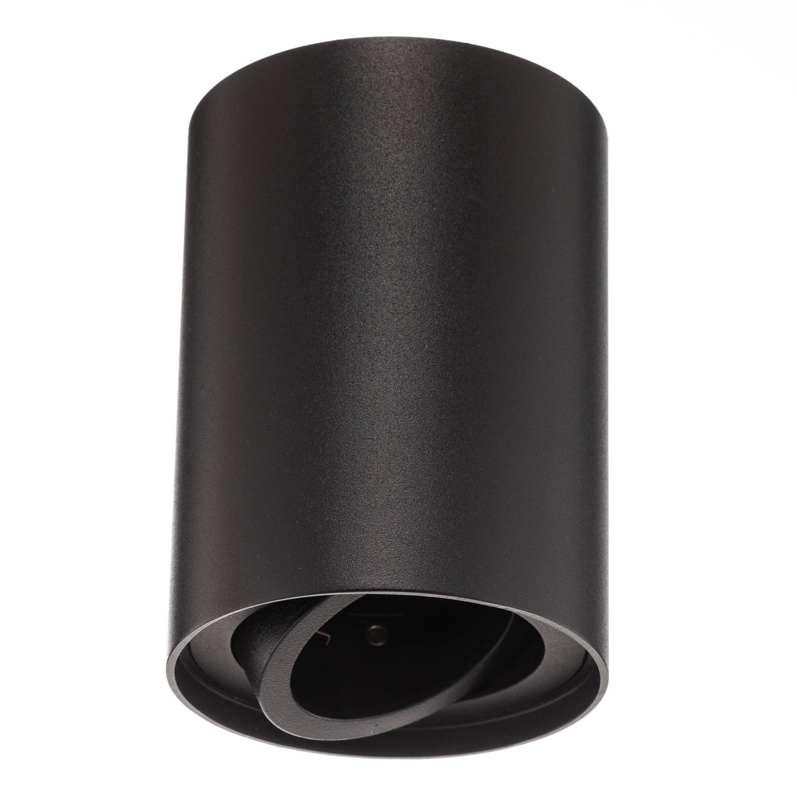 Deckenspot Bima, rund schwarz