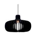 Riputatav lamp Hazo, Ø 65 cm, must, puit