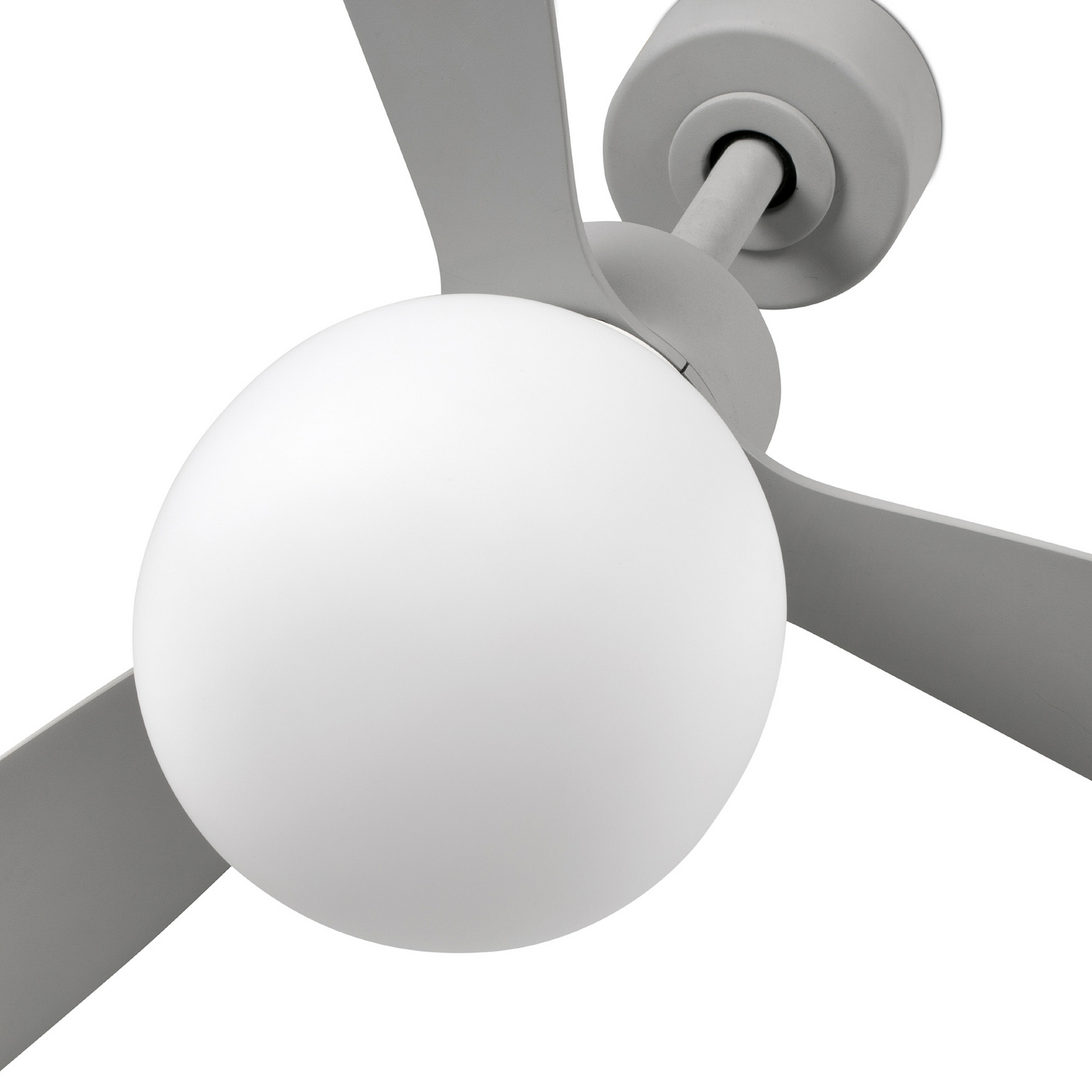 Ventilator de tavan cu LED Amelia Ball L, gri, curent continuu, silențios, 132