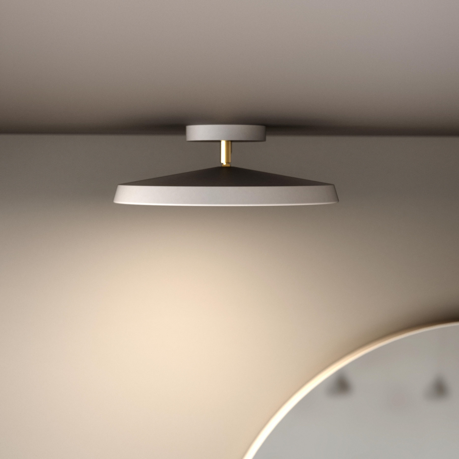 LED stropna svjetiljka Kaito 2 Pro, Ø 30 cm, bijela, daljinska