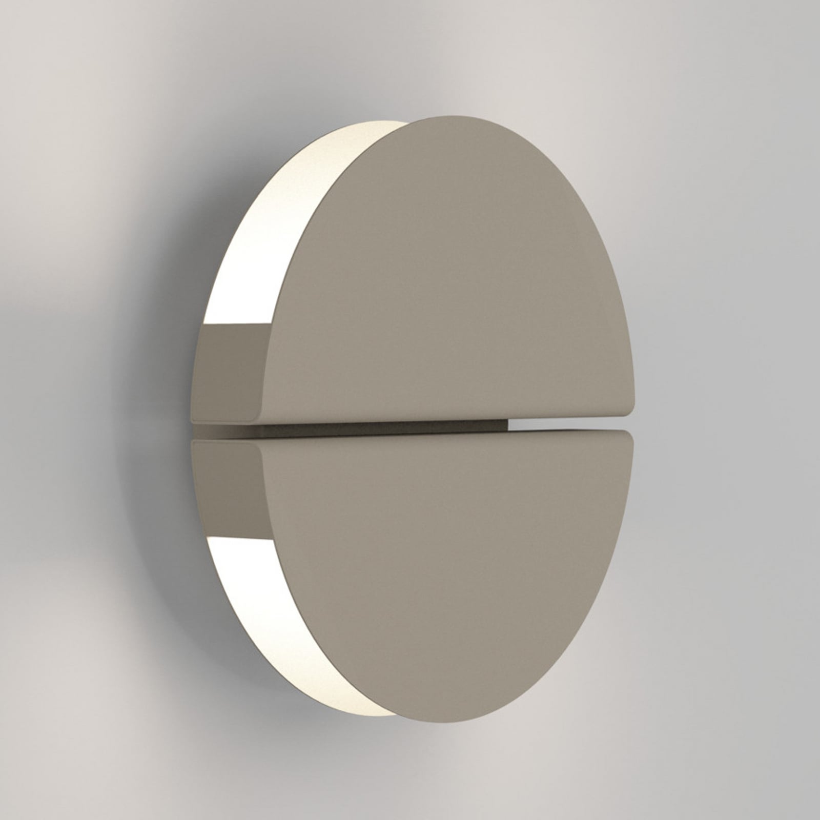 EGLO LED-Wandleuchte PIANOSA, beige, Ø 18 cm, IP44, CCT