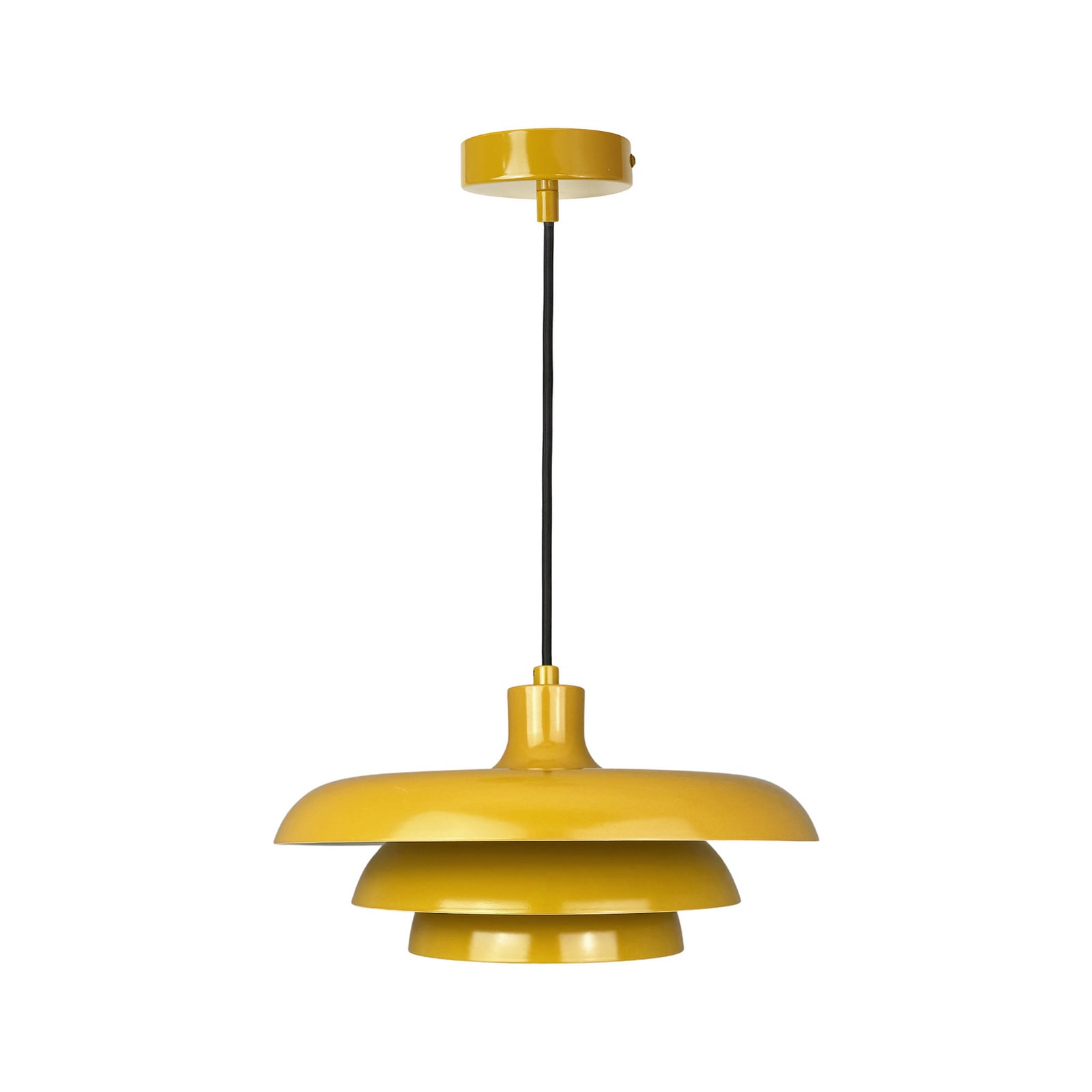 Dyberg Larsen riputatav valgusti Ava, karrikollane, metall, Ø 31 cm