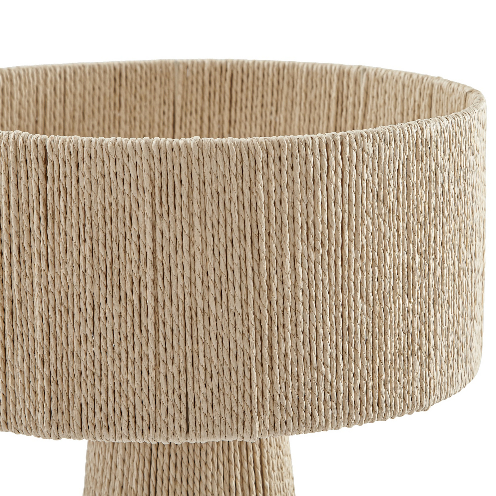 Lampe à poser Anuva, E27, hauteur 42 cm, beige, papier - Lindby