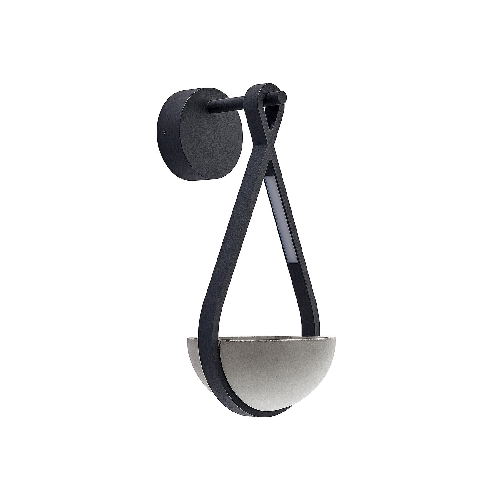 Florka Utomhus Vägglampa IP54 Dark Grey - Lucande