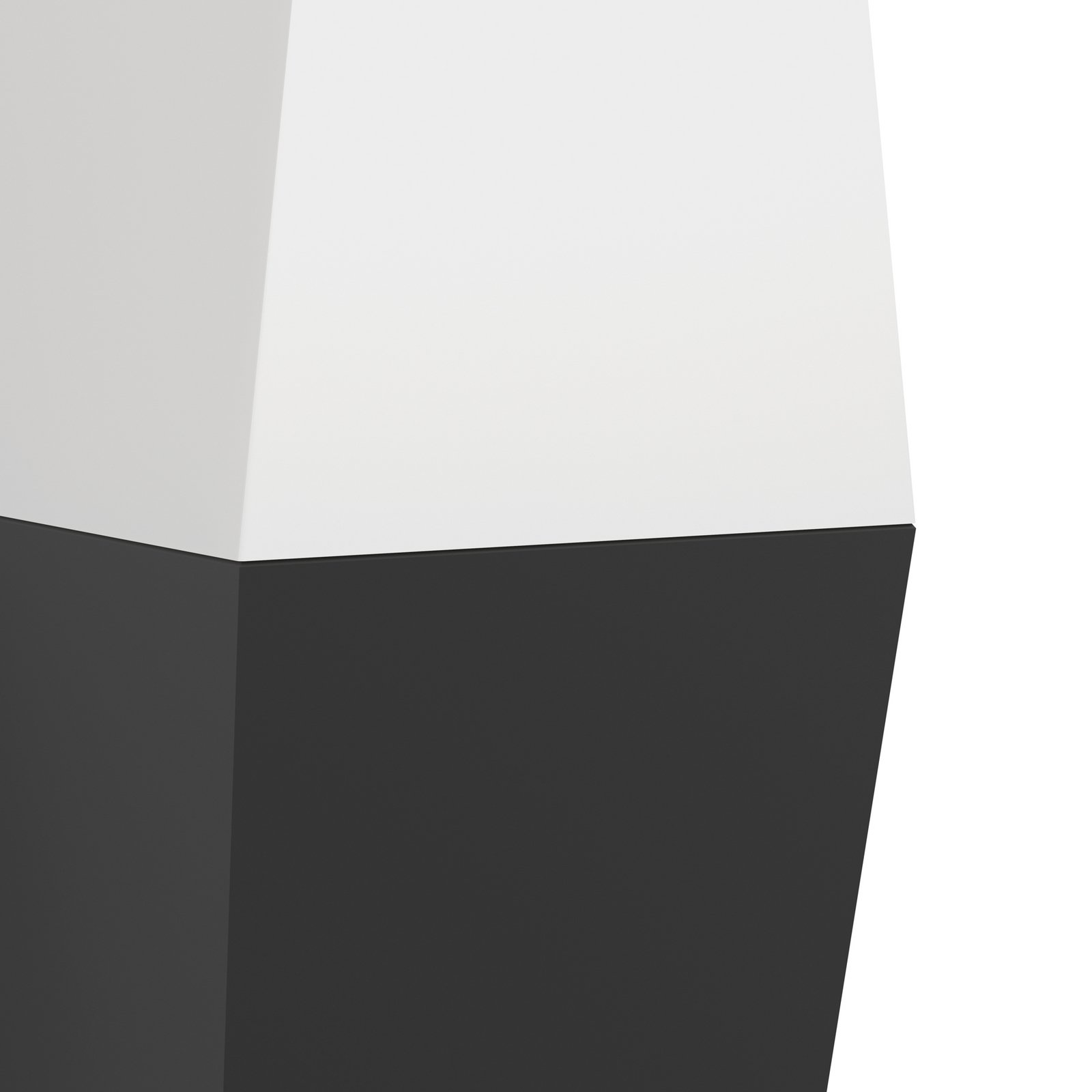 Utomhusvägglampa Farindola i svart/vitt