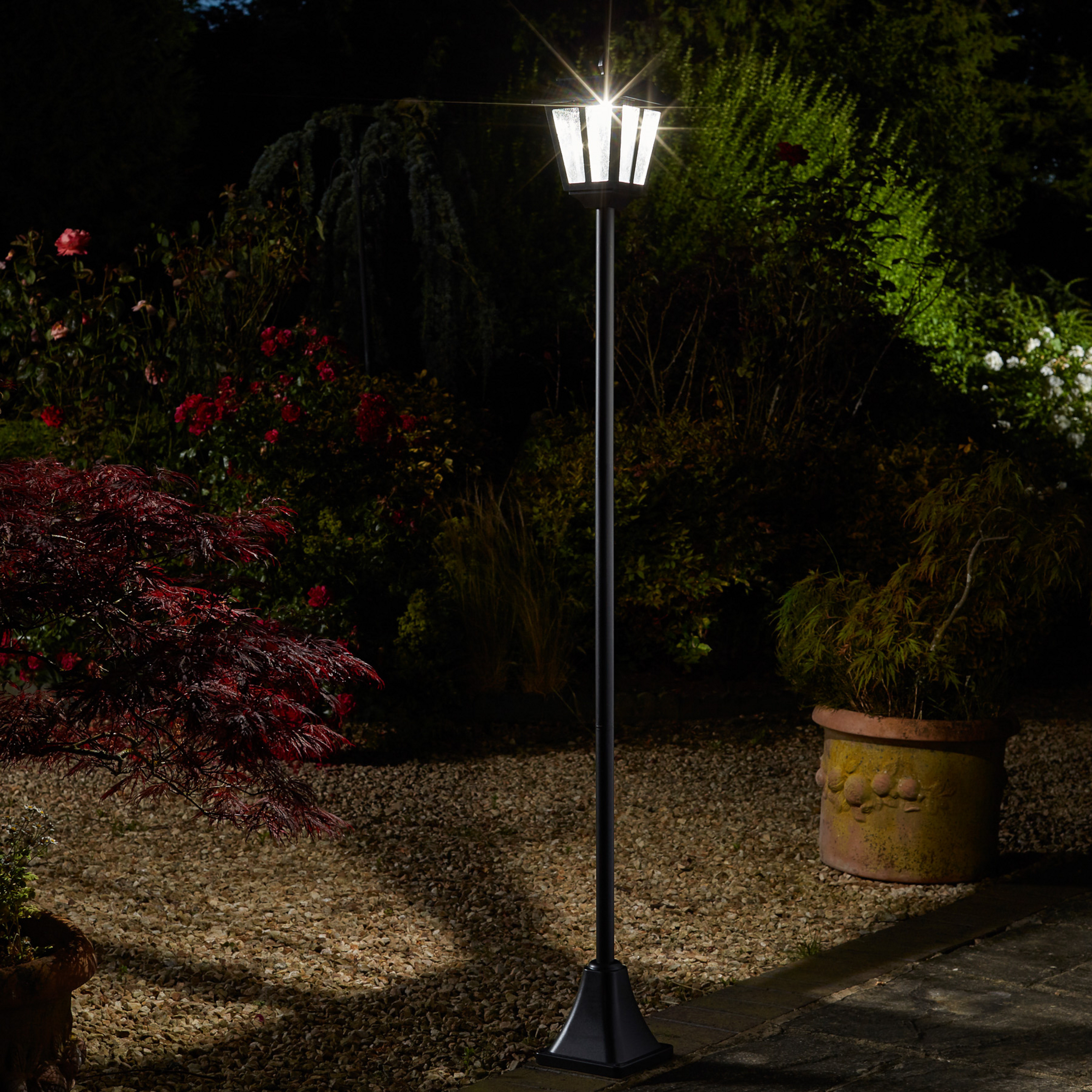 LED-Solar-Mastleuchte Whitehall 365, IP44