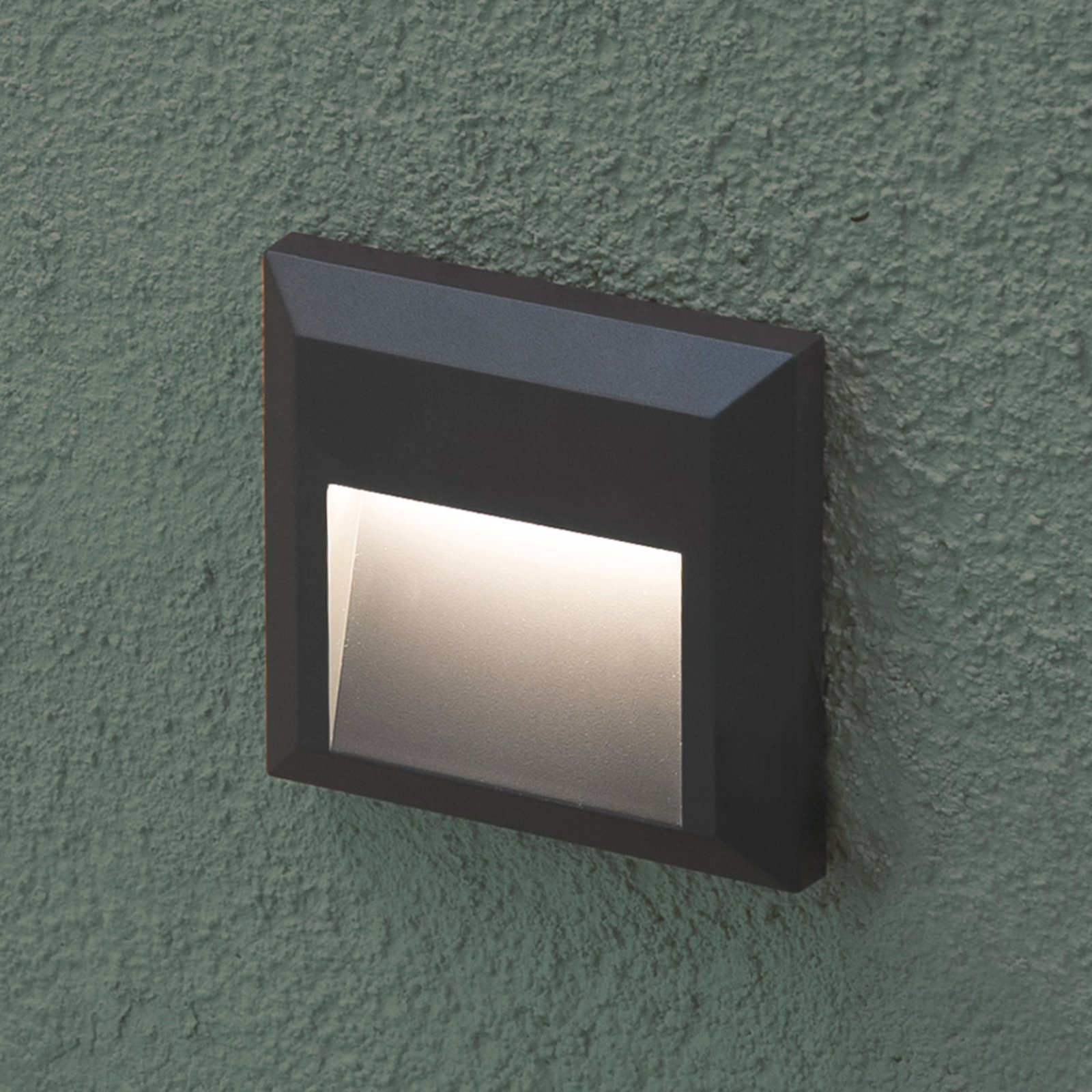 Grant - candeeiro de parede exterior LED angular
