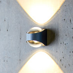 LOOM DESIGN Saga LED-Außenwandleuchte up/down