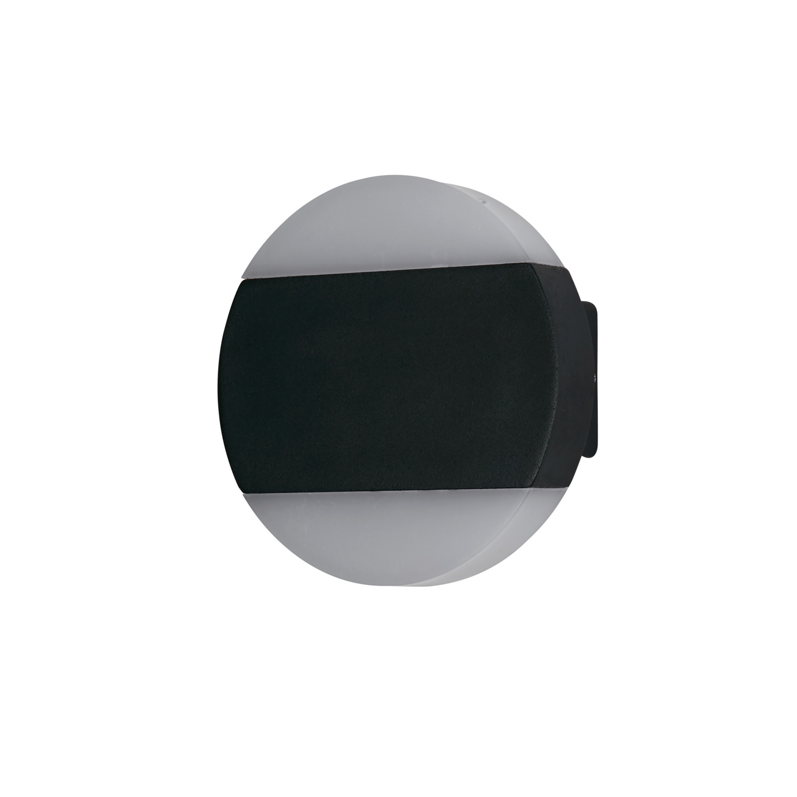 Applique da esterni LED Cavern, nera, Ø 15 cm, metallo