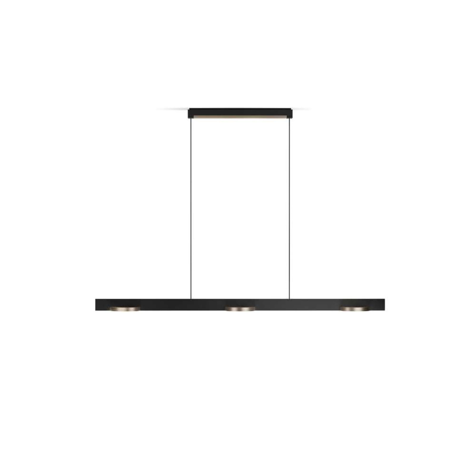 Inlay S1250 Linear Lustră Pendul 2700/3000K Black/Gold - Light-Point