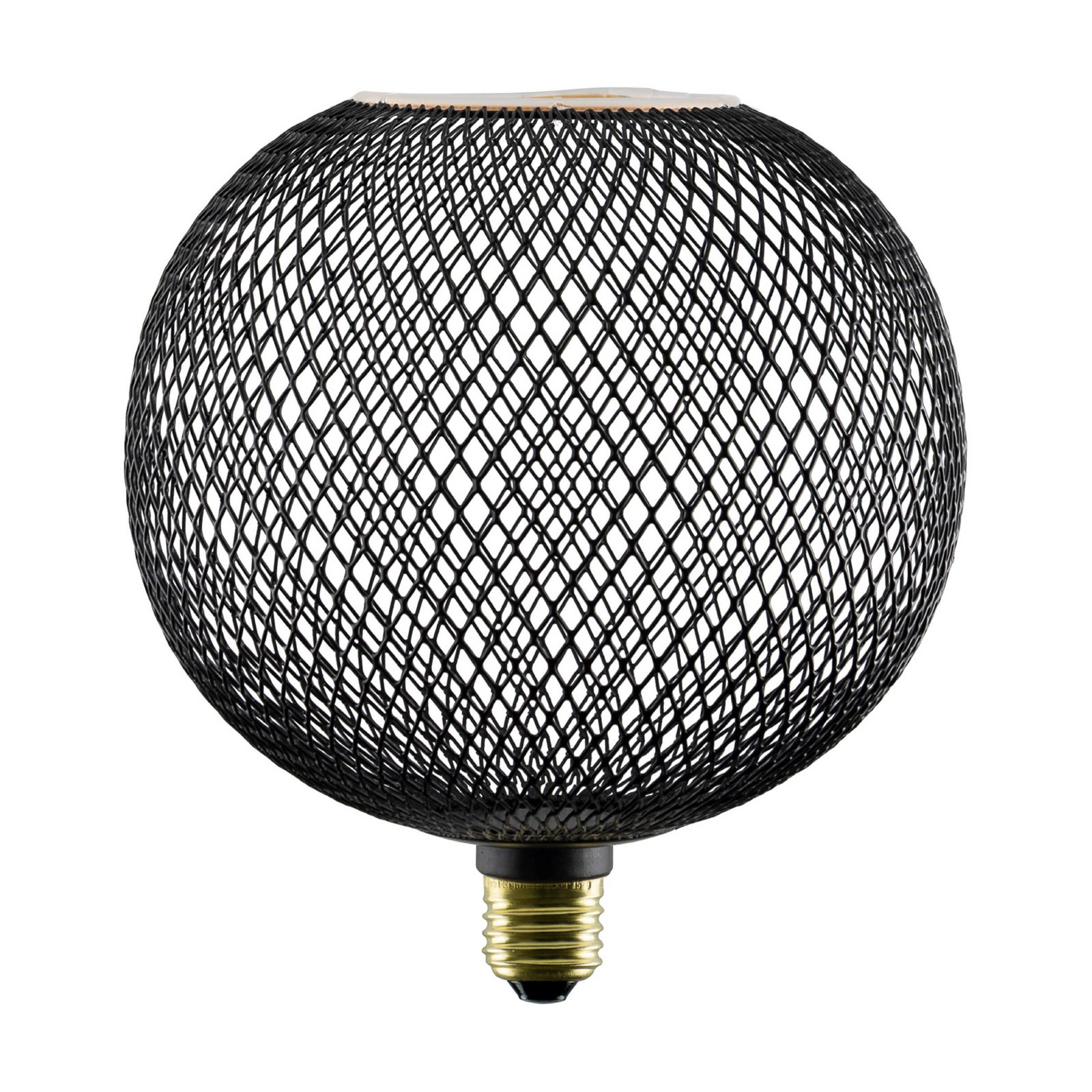 SEGULA LED Floating Cage čierna G180 E27 5W 2 200 K stmievateľné