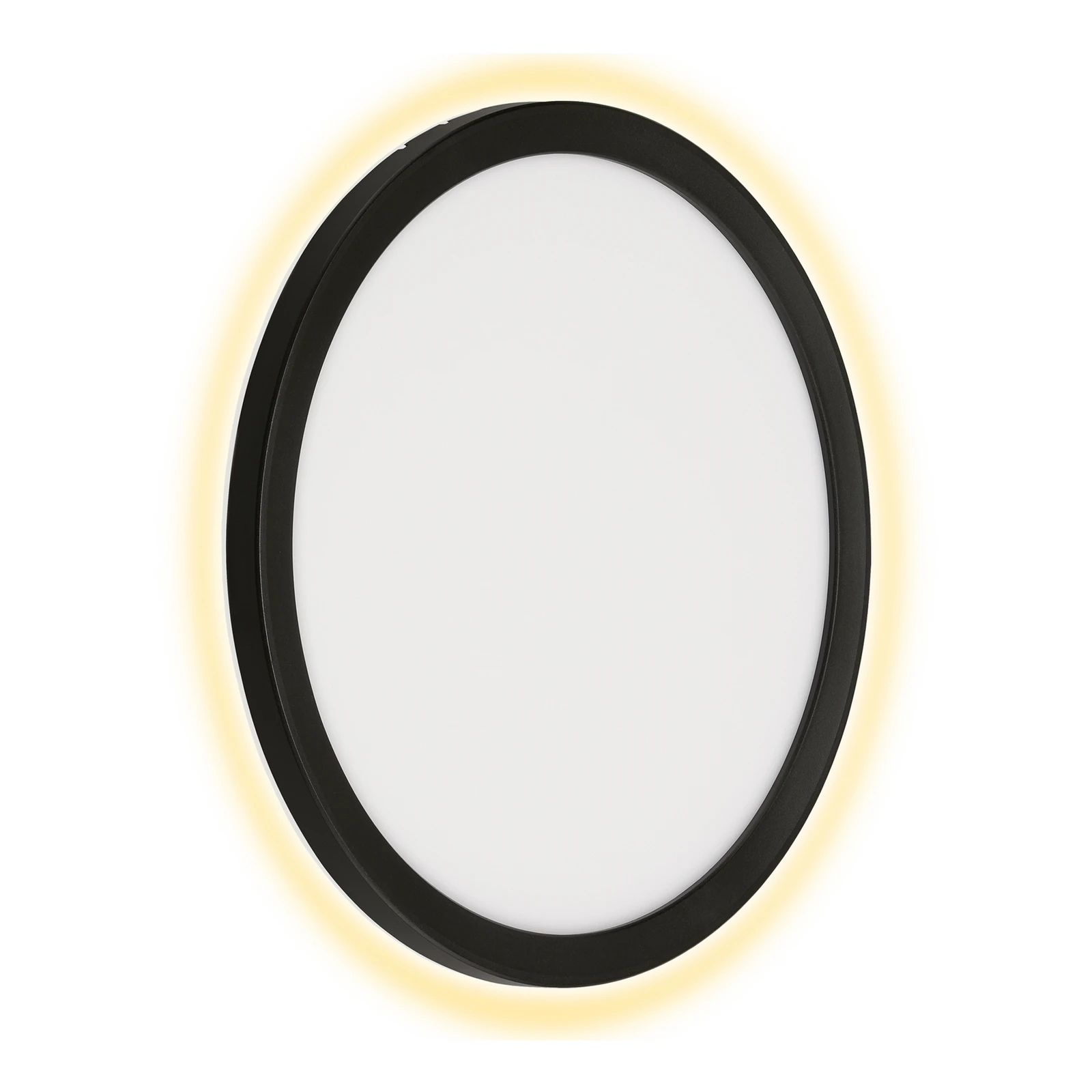 LED-Außenwandleuchte Nizza, Ø 28cm, schwarz 4.000K