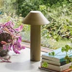 LED galda lampa „Tower“, tumši zaļa, augstums 32 cm, metāls