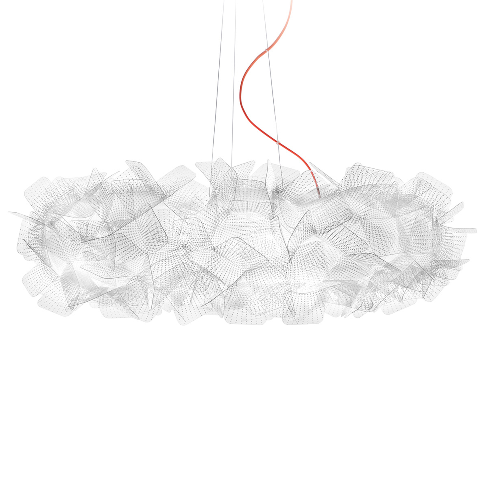Slamp Clizia Pixel Hängelampe, Kabel rot