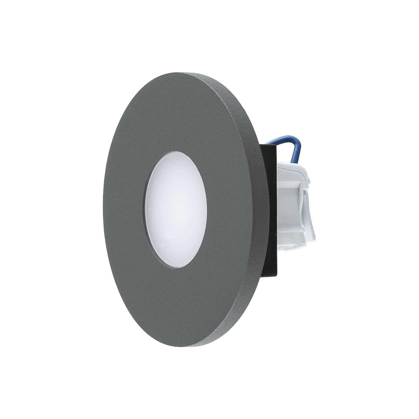 EVN LR230 recessed wall light direct anthracite, for Hallway, stainless steel, plastic, 1.8 W, energy efficiency: A