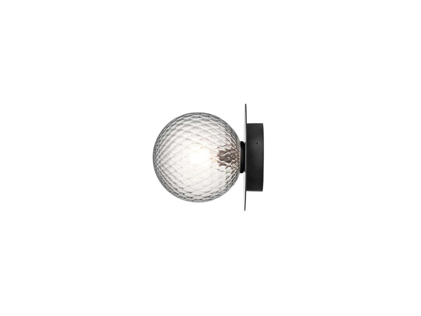 Liila 1 Outdoor Wall Lamp Black/Optic Clear - Nuura