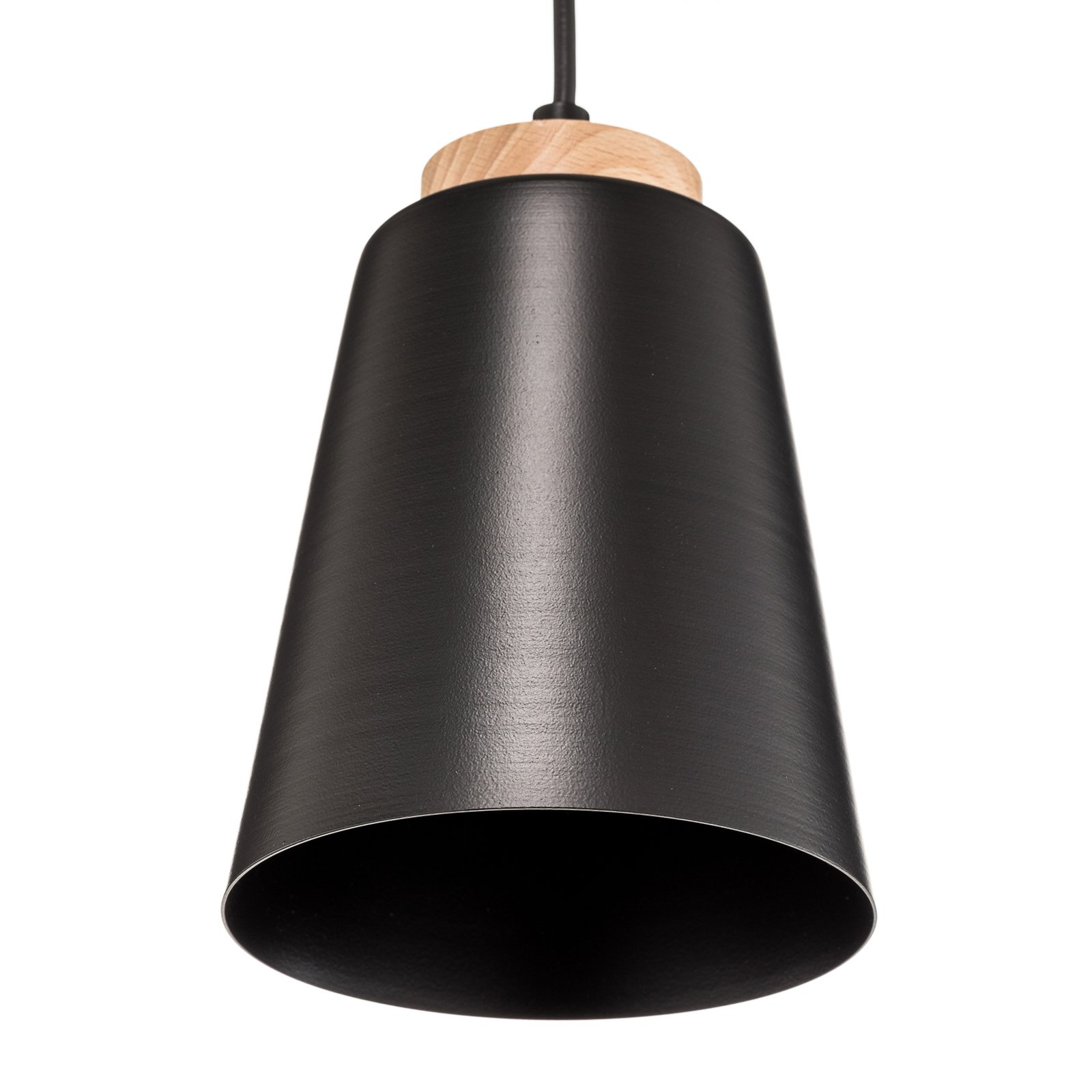 Lampa wisząca Bolero 1, 1-pkt., czarna