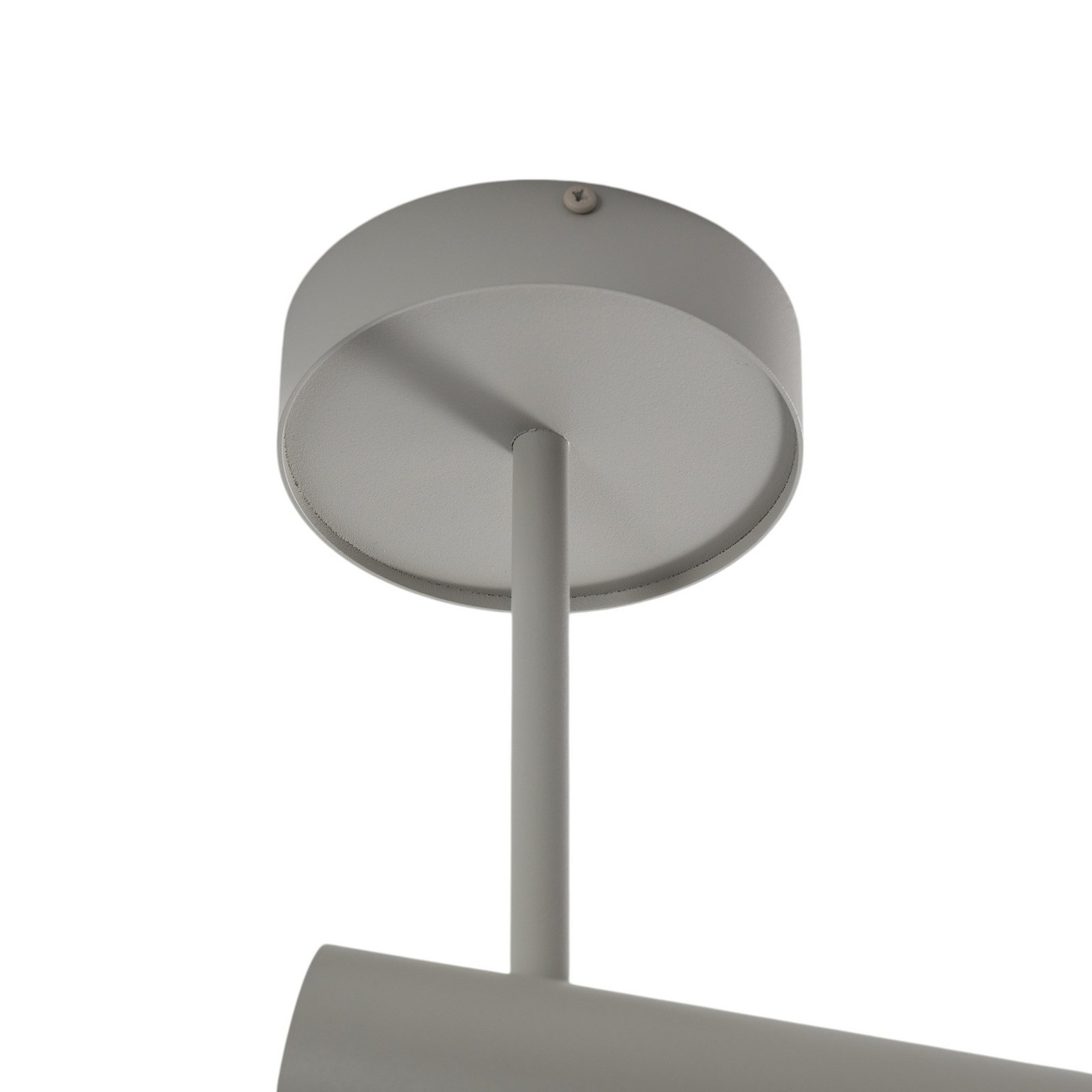 Deckenspot Leda 1, taupe, 1-flammig, Stahl, GU10, Höhe 34 cm