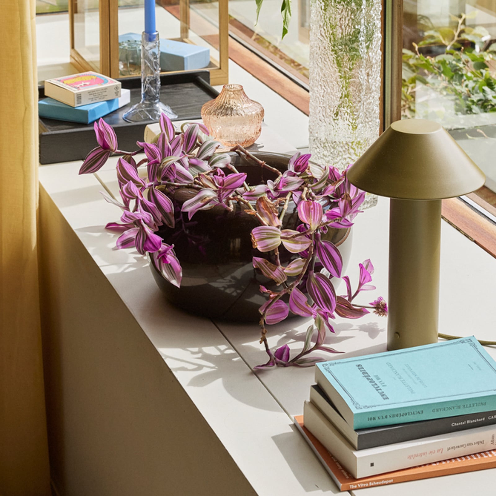 Vaso da fiori Maru blu/marrone Ø 31 cm/Ø 27 cm, set da 2 - Hübsch