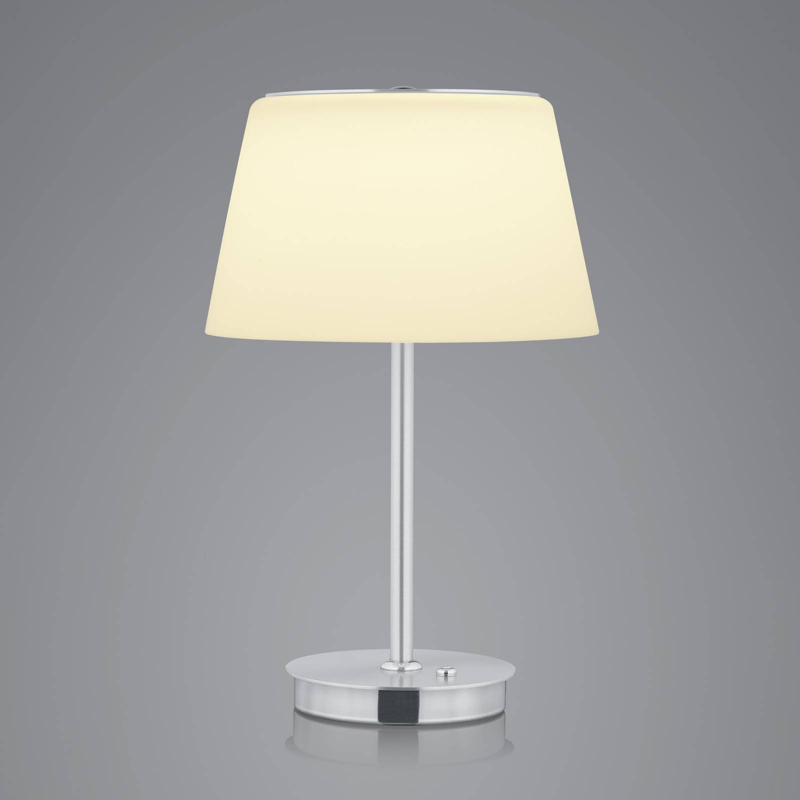 Bankamp conus led asztali lámpa, nikkel