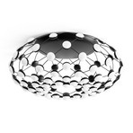 Mesh Candeeiro de Teto Ø72xH32 Black - Luceplan