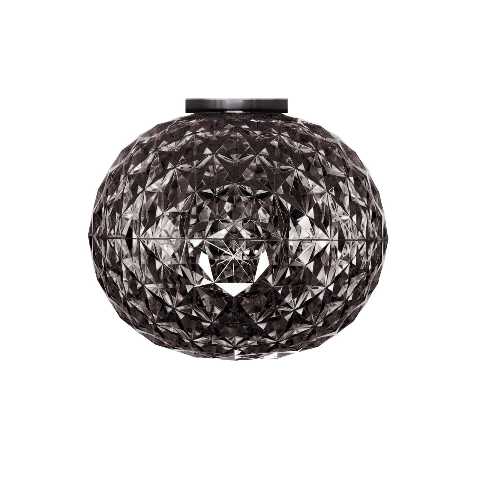 Kartell LED ceiling light Planet, smoke grey, Ø 31 cm