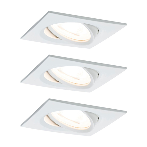 Paulmann 3-pack spot Nova kantig sväng-/dimbar