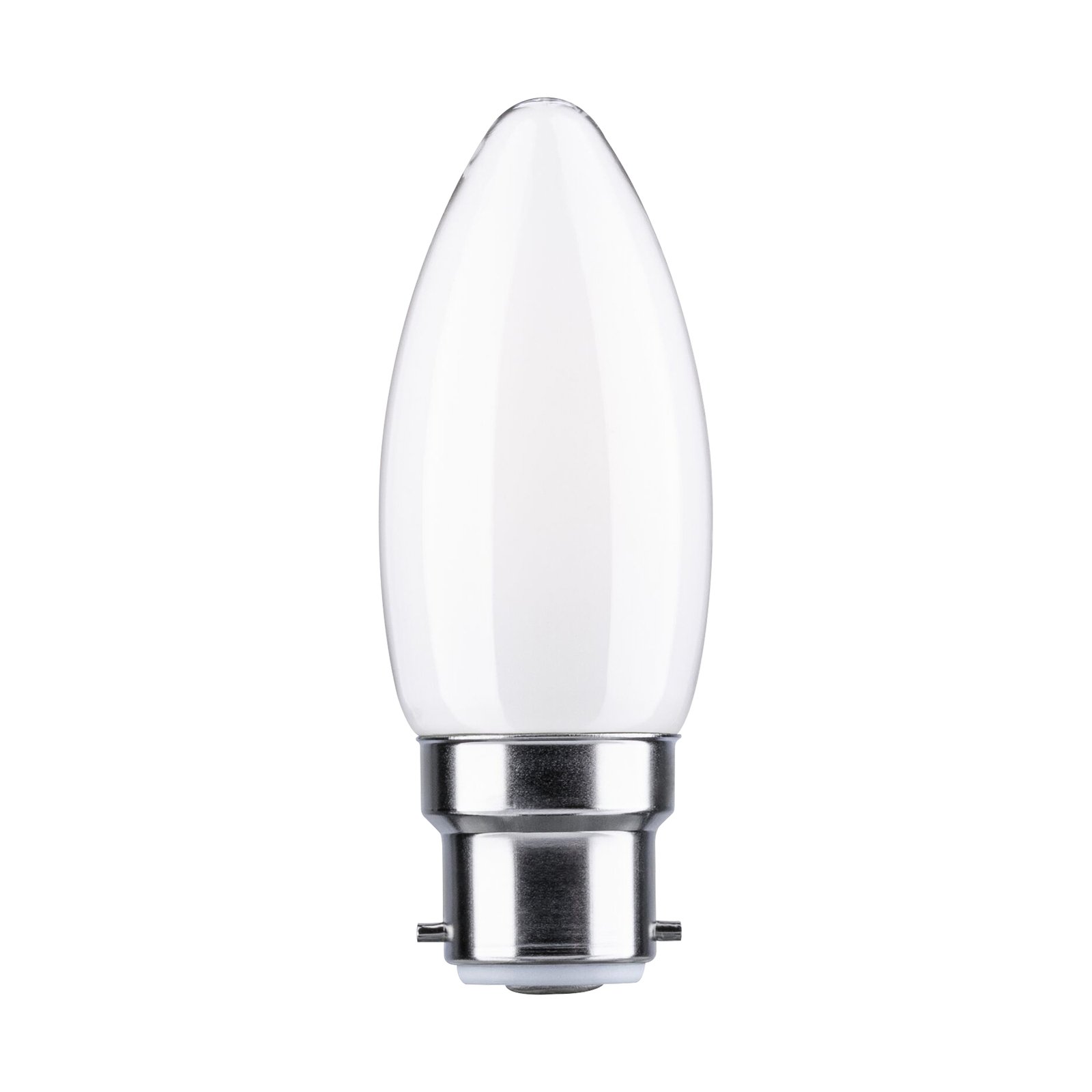 Paulmann sviečková LED B22d 4,7 W 4 000 K opálová