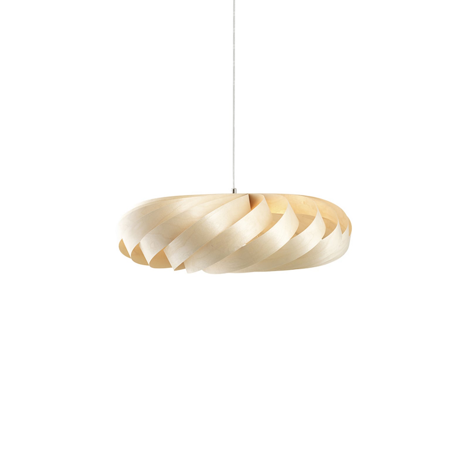Lampada a sospensione Tom Rossau TR5, Ø 80 cm, colore naturale, legno di betulla