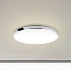 LED lubų lempa 3351216 chromas/balta, Ø 35,5 cm, 4000 K, IP44