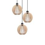 Clay Cluster Lustră Pendul Black/Wood - Envostar