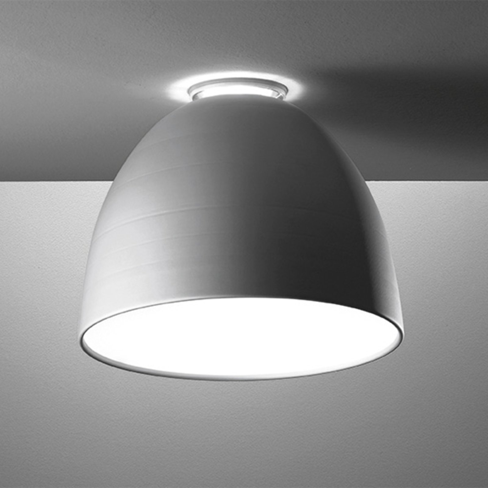 Artemide Nur Mini LED ceiling light, aluminium