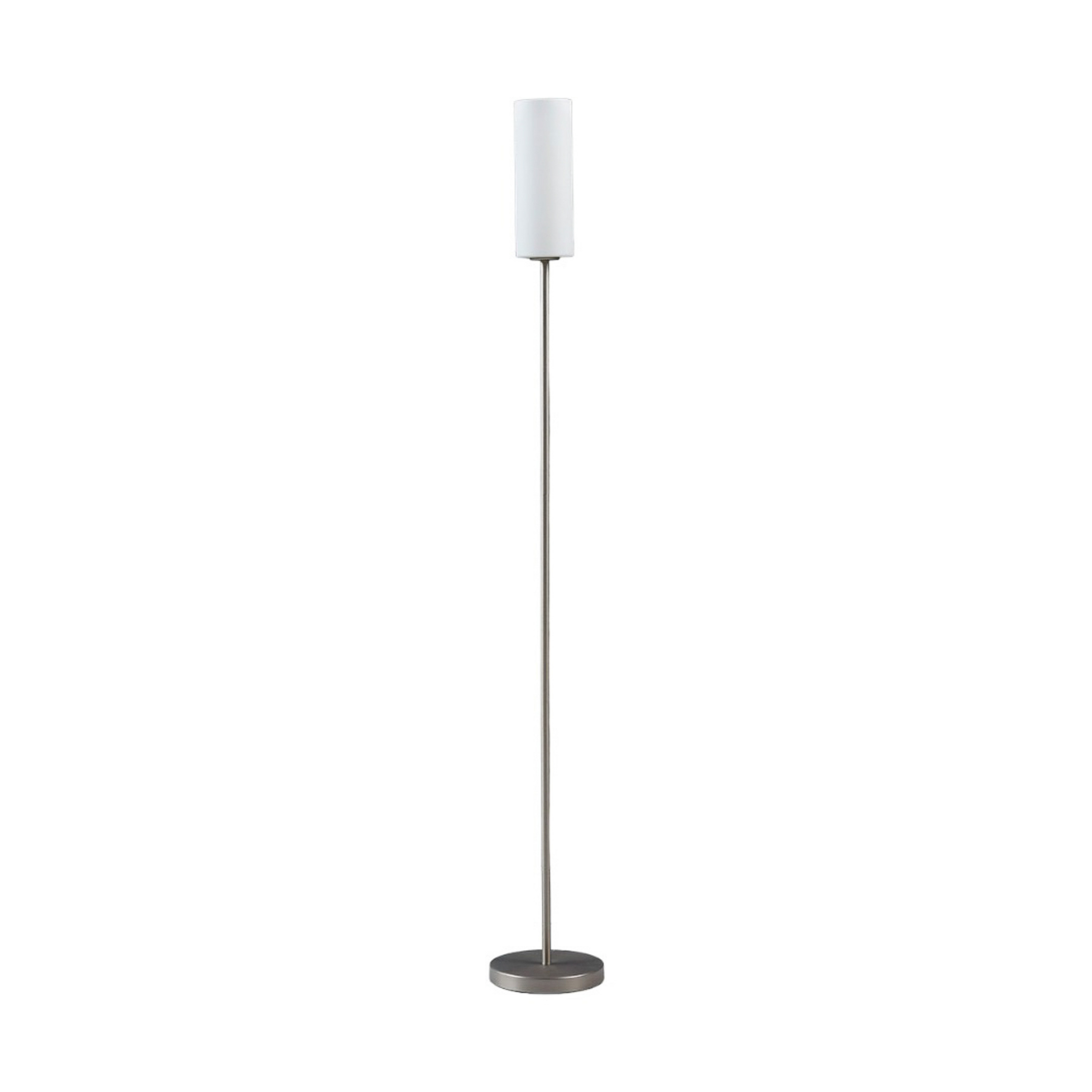 Vinsta Stehleuchte Opal White/Satin Nickel - Lindby