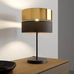 Hilton table lamp, black/gold