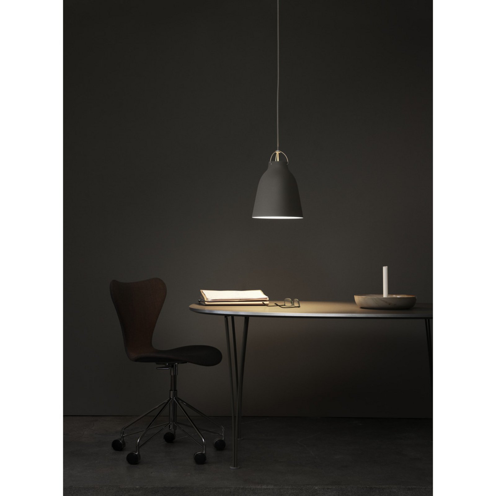 Caravaggio™ P1 Pendant Matt Grey45 - Fritz Hansen