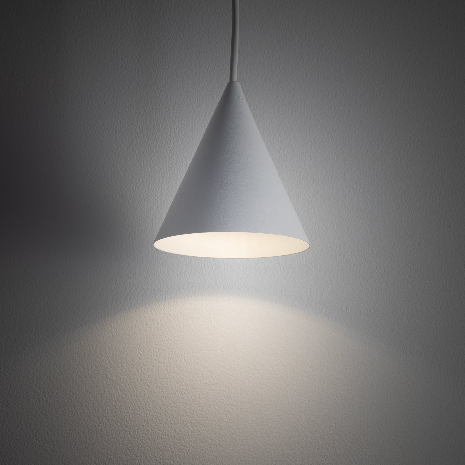Hängeleuchte ZENITH, weiß, Ø 11 cm, Metall, GU10