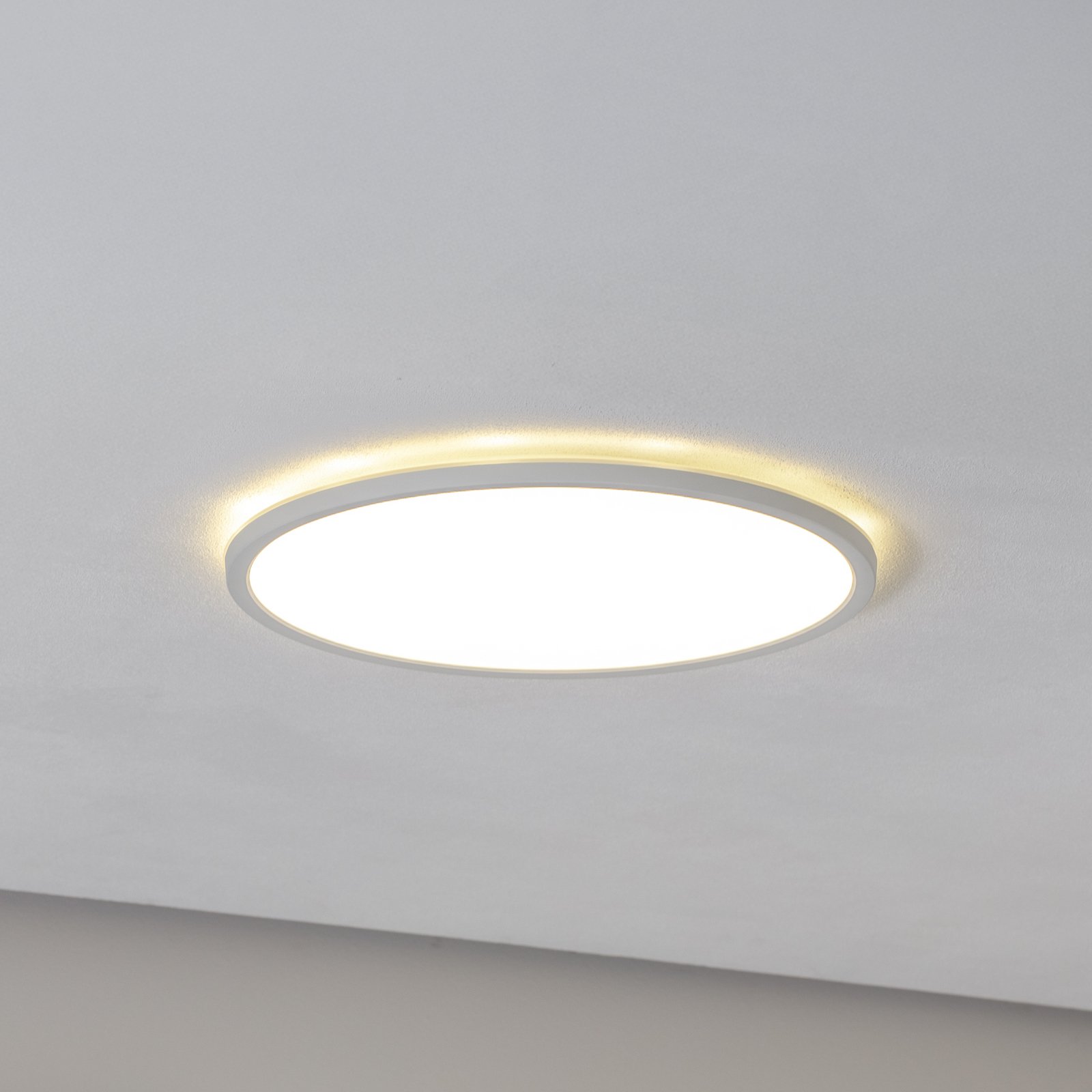 Aqua LED panelis, Ø 40 cm, balts, metāls/plastmasa, CCT ar regulējamu