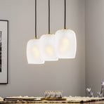 Lucande Taylan pendant light 3-bulb elongated