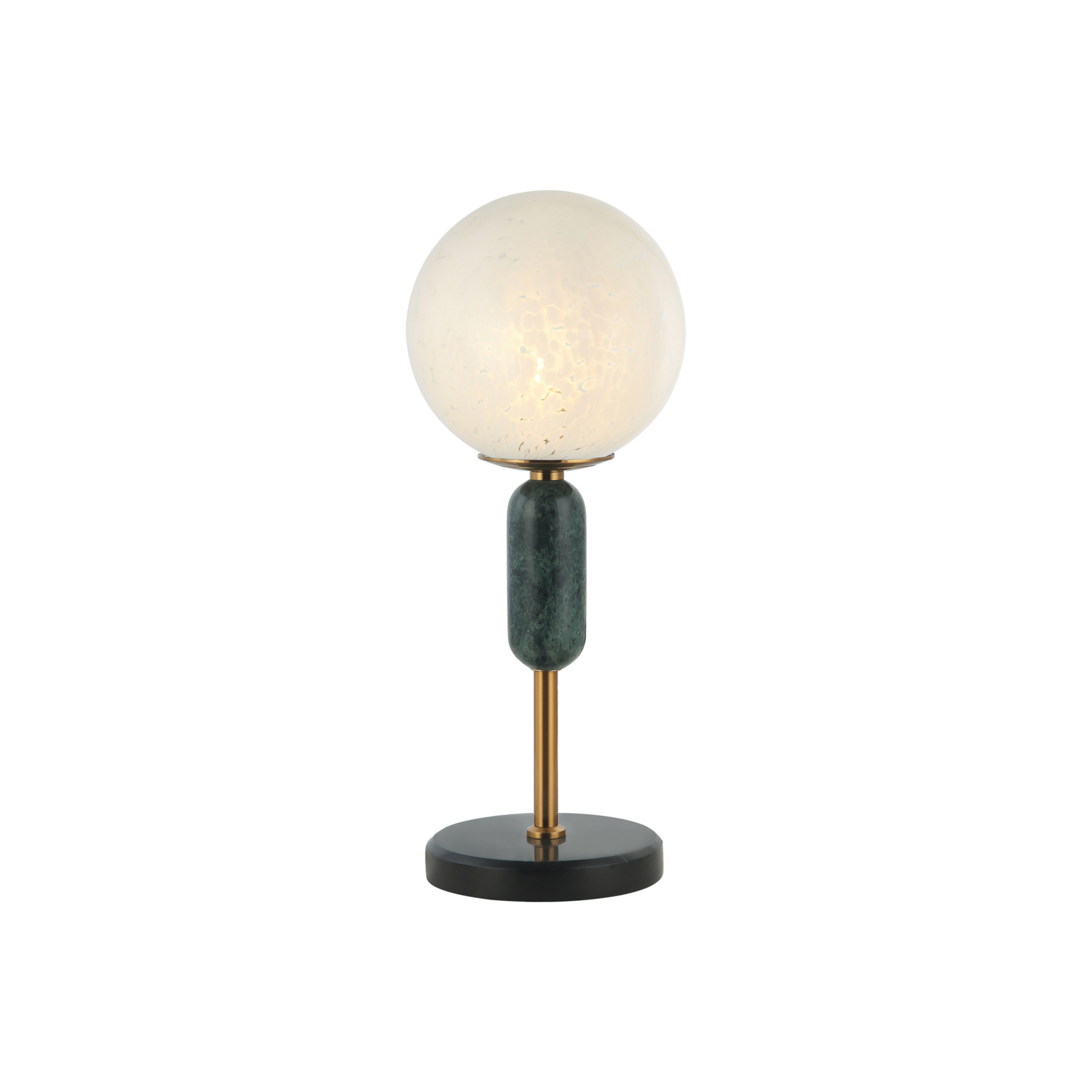 Stolová lampa Polly tienidlo sklo, mramorový prvok