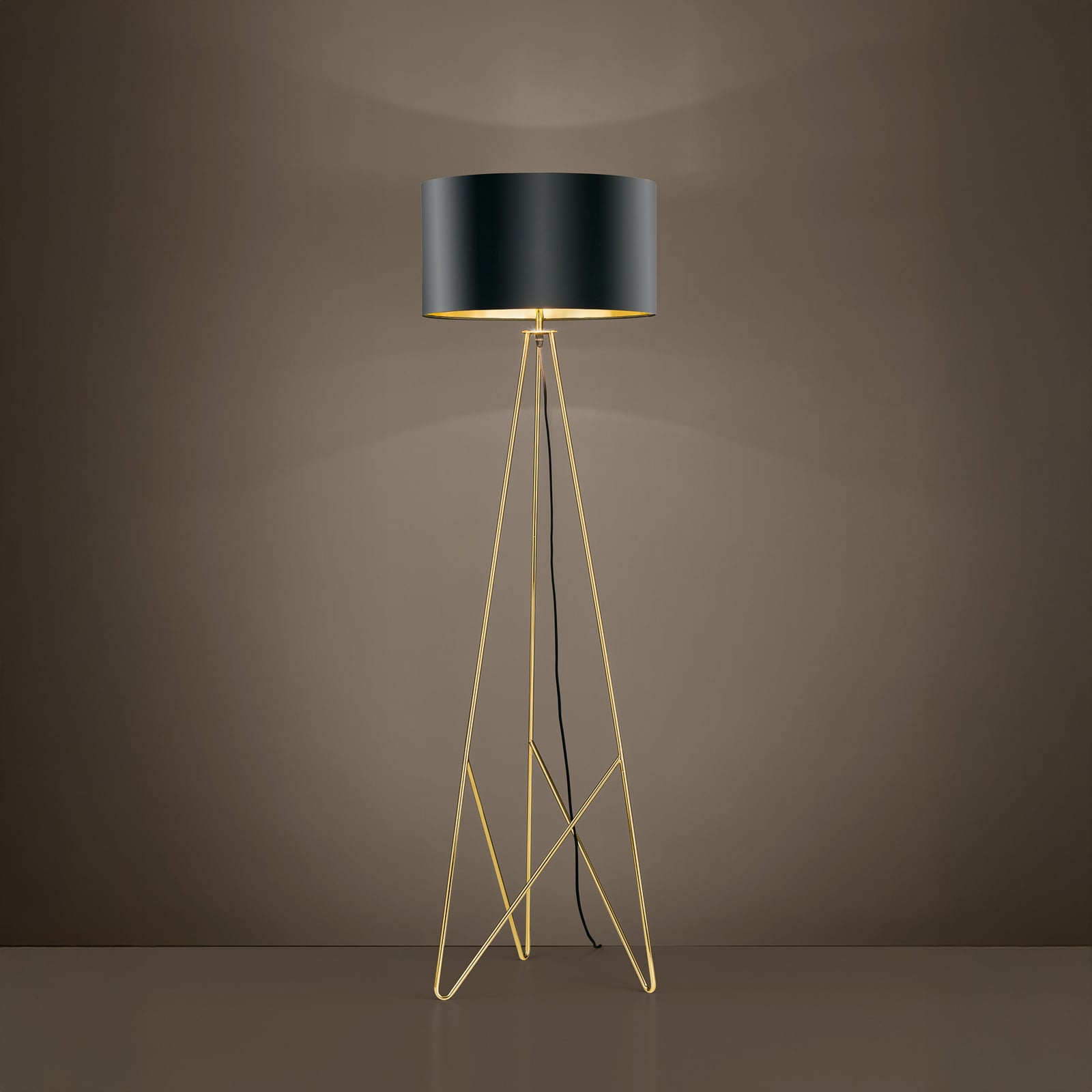 Lampa stojąca Stars of Light Camporale, czarna, wysokość 154 cm