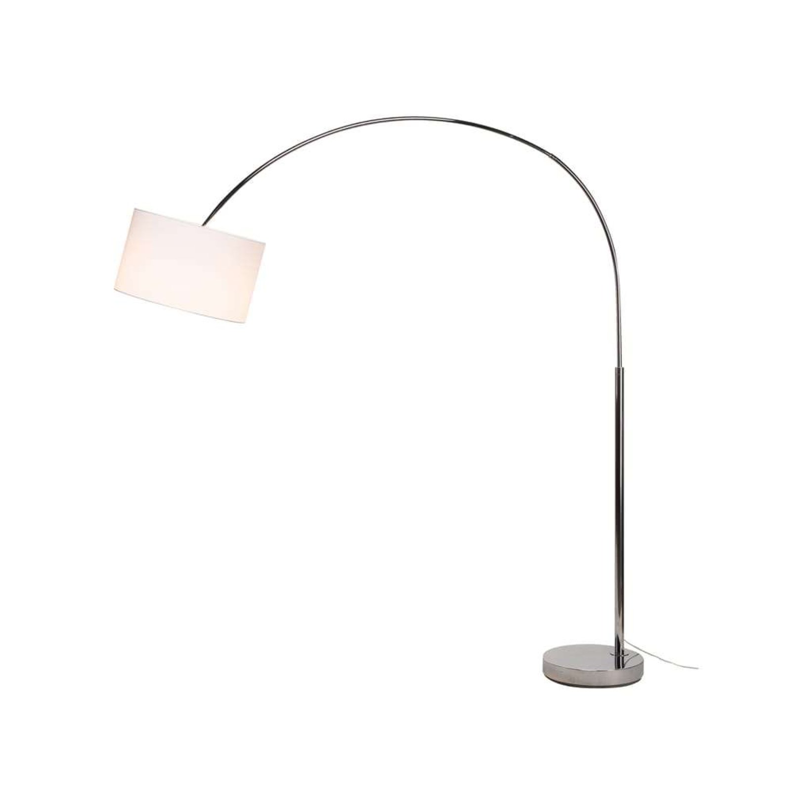 Fenda Bow Stojaca Lampa Ø70 White/Chrome - SLV