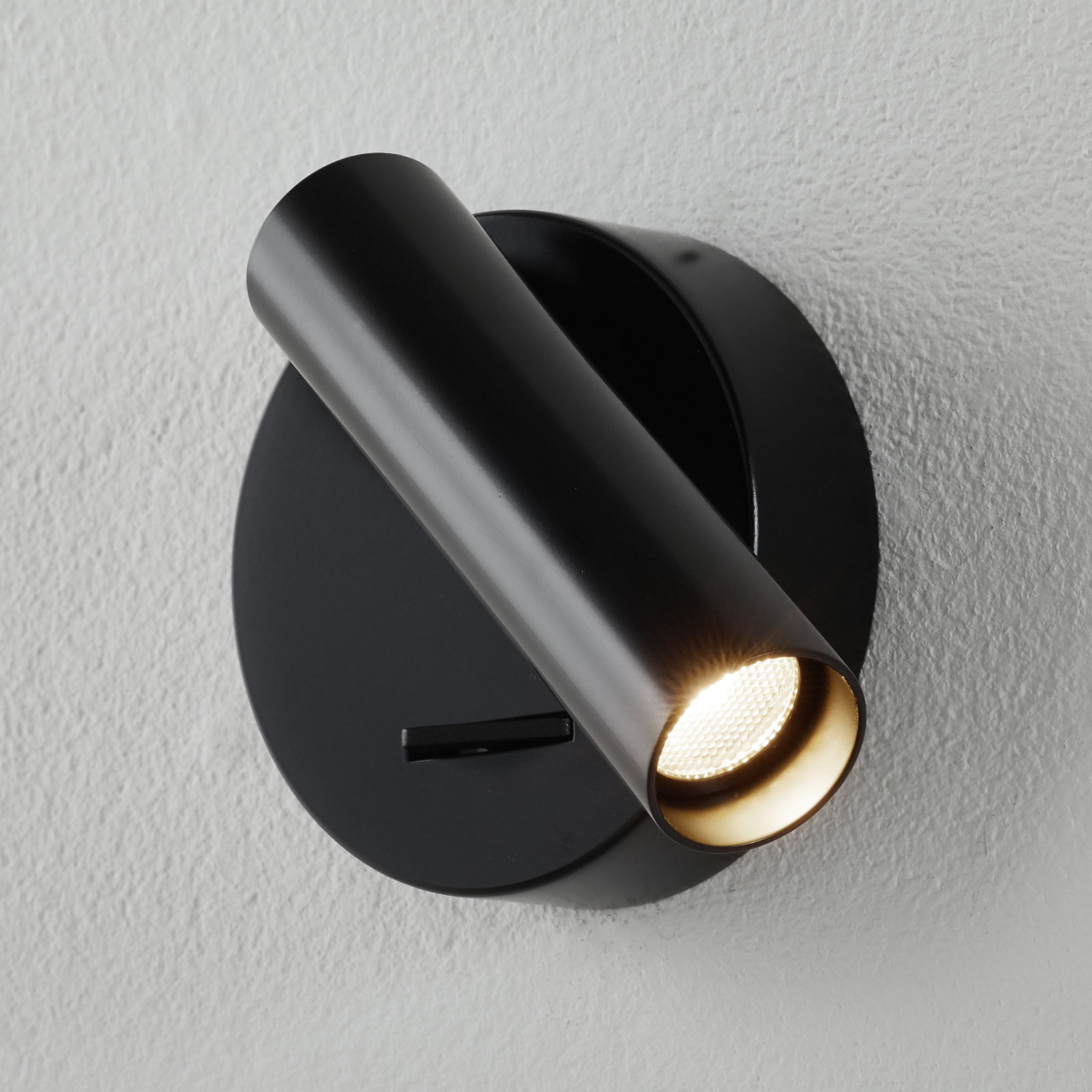 Arcchio Liani LED wall spotlight, black, for Living / Dining Room, aluminium, 5.1 W, energy efficiency: A++, W: 9 cm, H: 12 cm